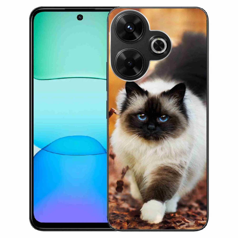 Gél tok mmCase a Xiaomi Redmi 13 4G/Poco M6 4G - macska számára