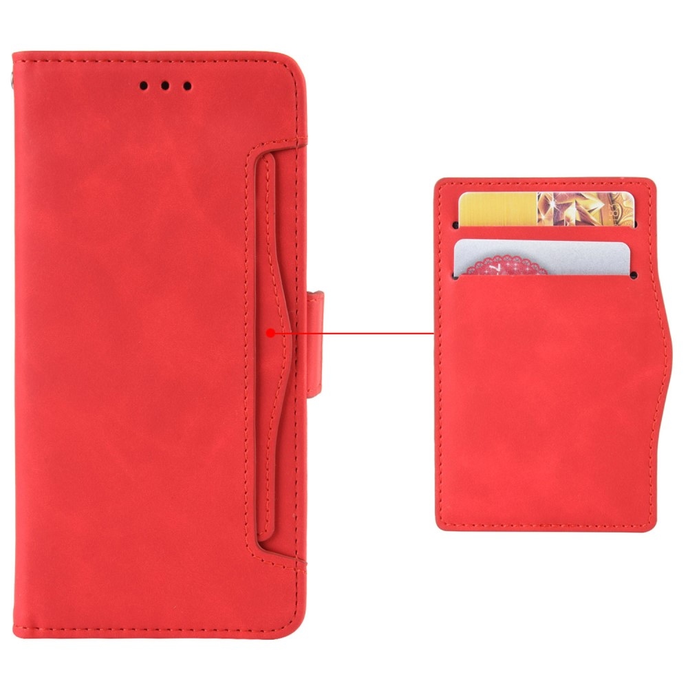 Több könyv tok a Vivo V40 5G-hez - piros