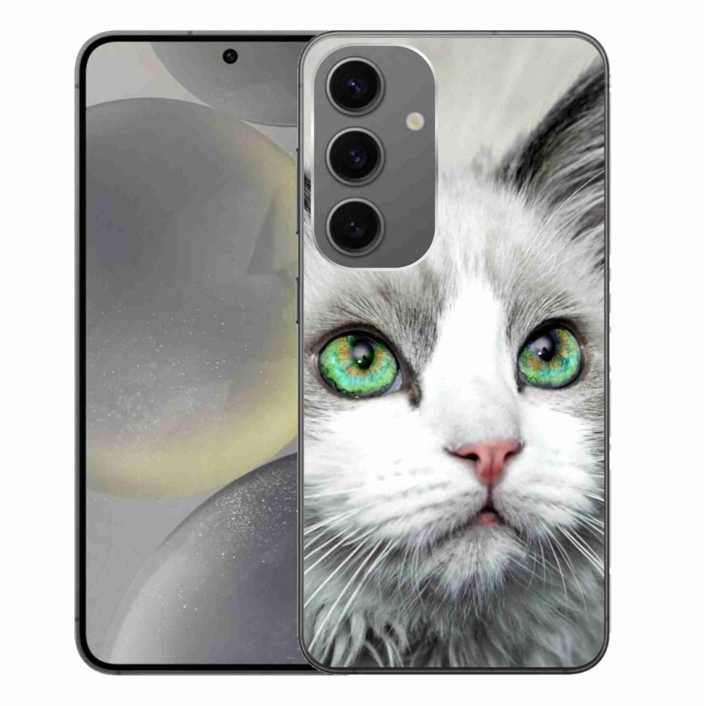 Zselés borítás mmCase Samsung Galaxy S24+ készülékhez - macska nézet