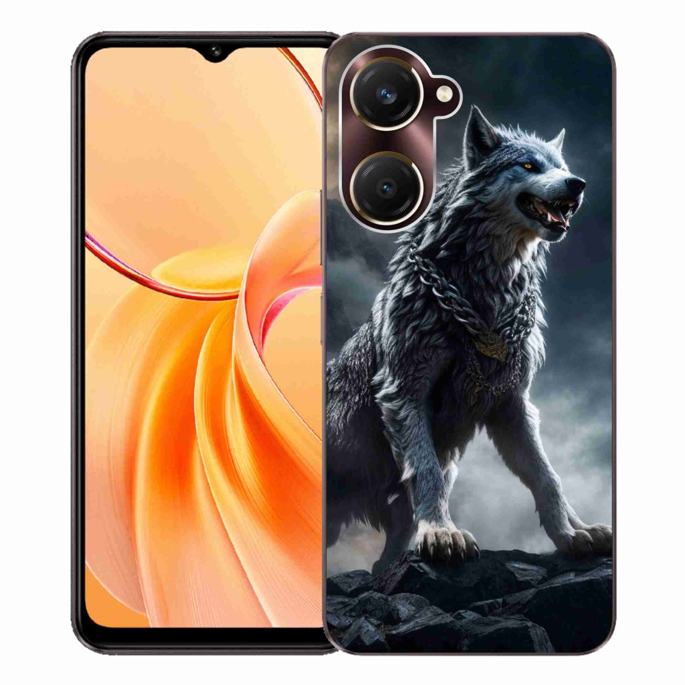 Zselés borítás mmCase a Vivo Y28s 5G készülékhez - farkas 1