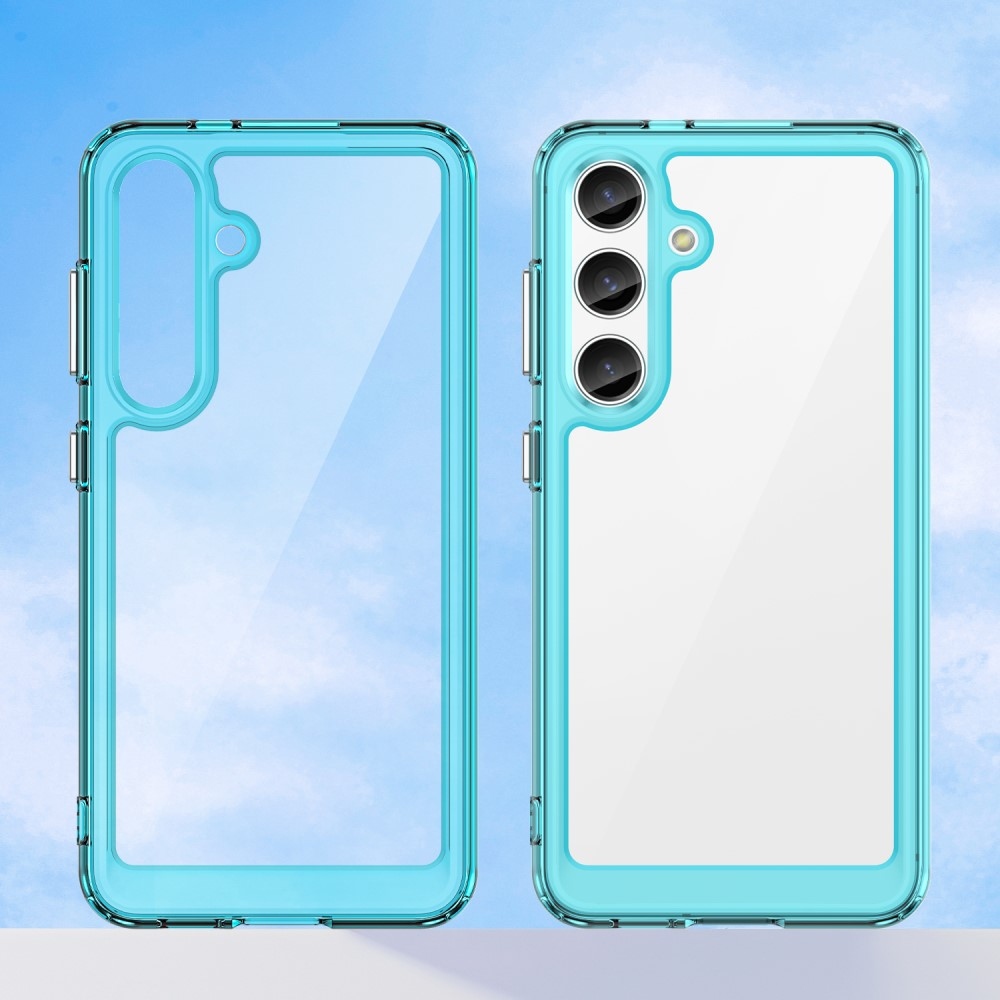 Gél tok fix hátlappal Samsung Galaxy S24+/S25+ készülékhez - világoskék színű