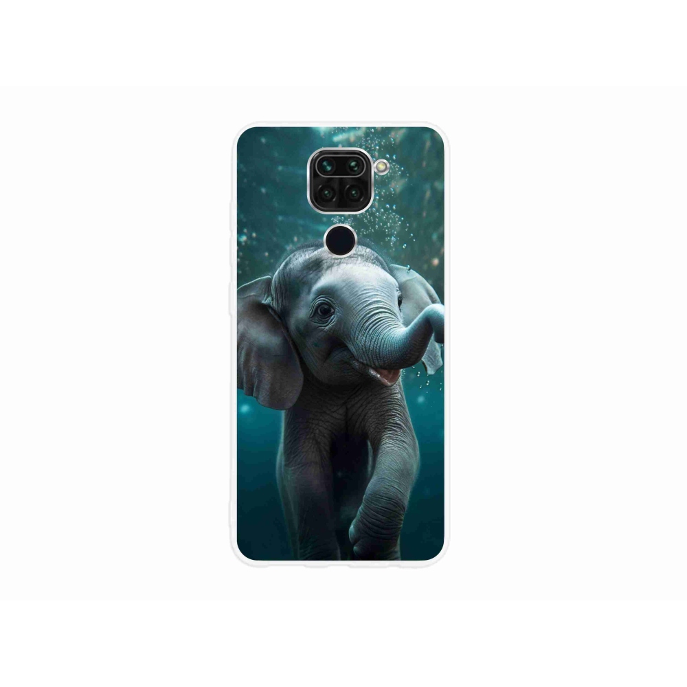 Gél borítás mmCase a Xiaomi Redmi Note 9-hez - elefánt a víz alatt
