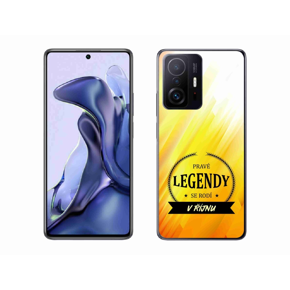 Gél borítás mmCase a Xiaomi 11T-n - Legendák októberben sárga háttérrel