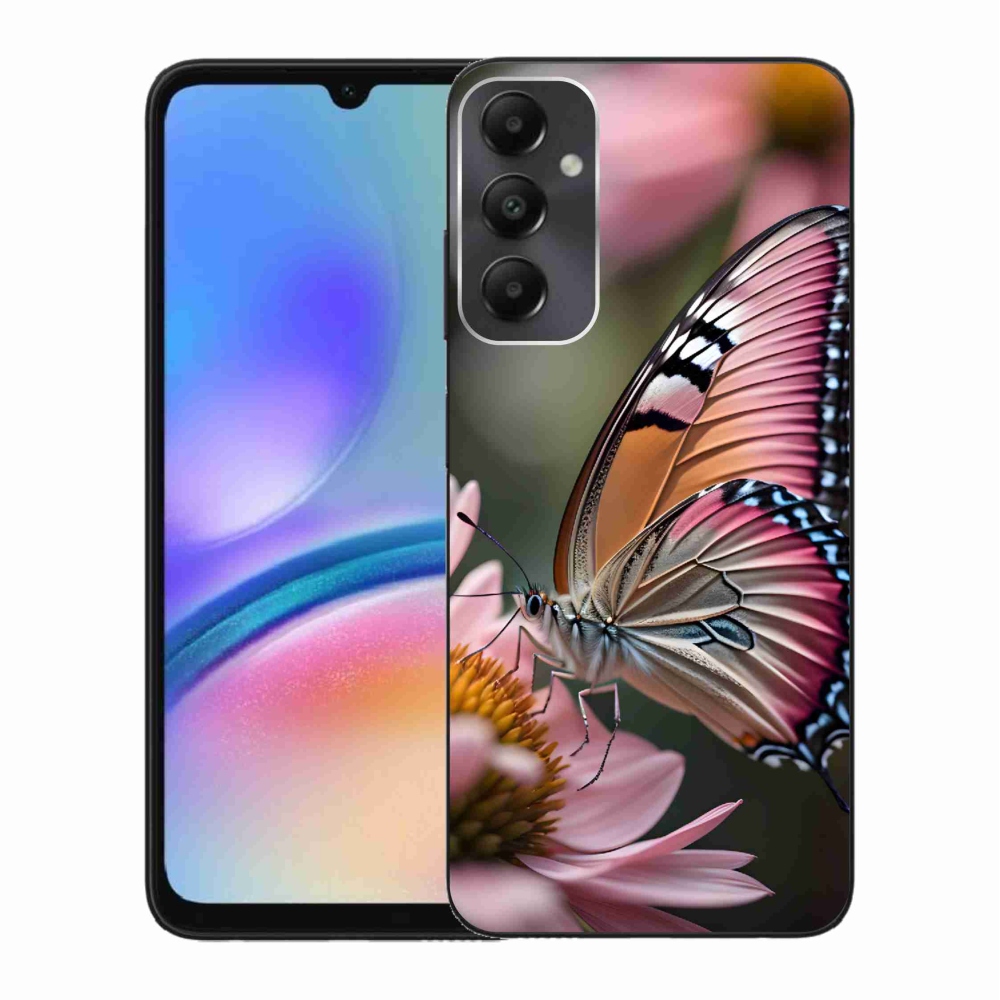Zselés borítás mmCase Samsung Galaxy A05s készülékhez - színes pillangó