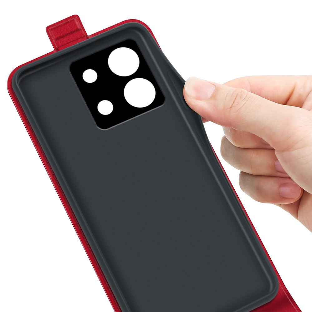 Függőleges flip tok Xiaomi Redmi Note 13 Pro 5G/Poco X6 5G - piros
