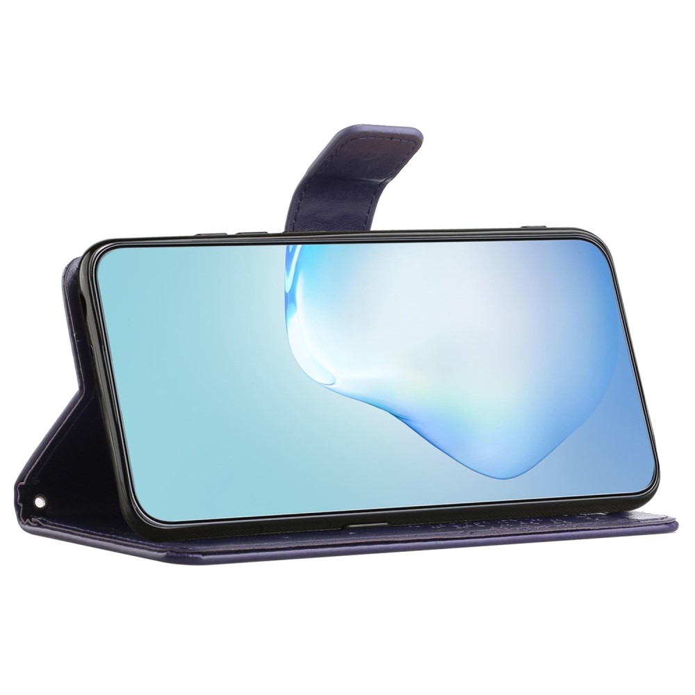 Fa könyv tok Samsung Galaxy M15 5G - sötét lila