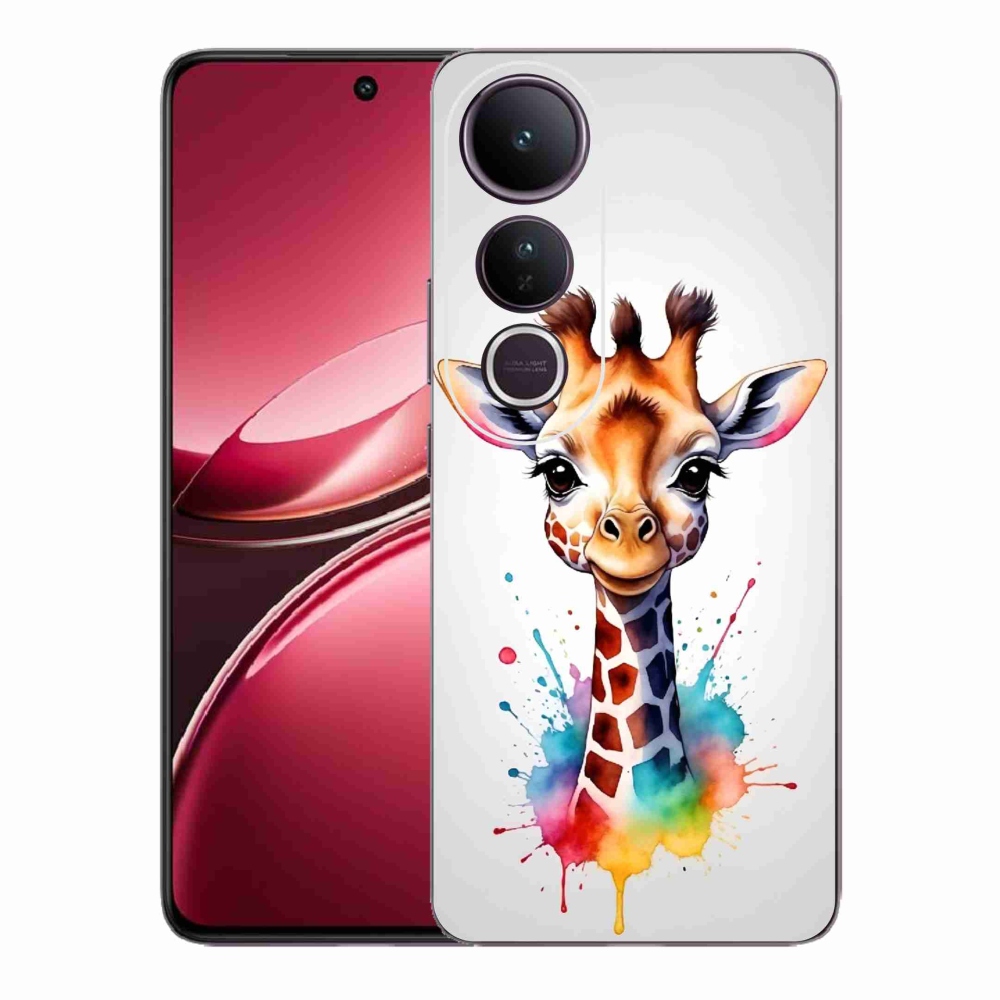 Gél borítás mmCase a Vivo V50 Lite 4G/5G készülékhez - zsiráf 1