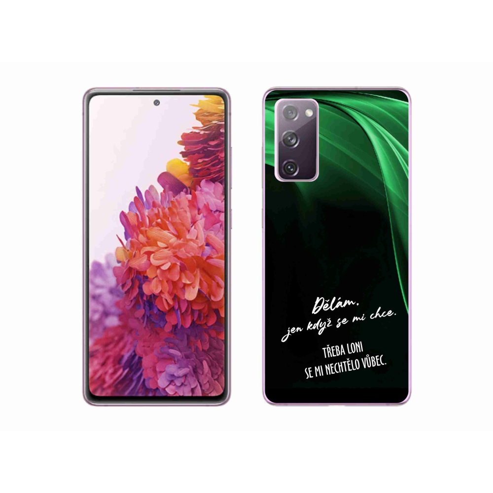 Gél borítás mmCase Samsung Galaxy S20 FE - vicces szöveg 12 fekete háttér