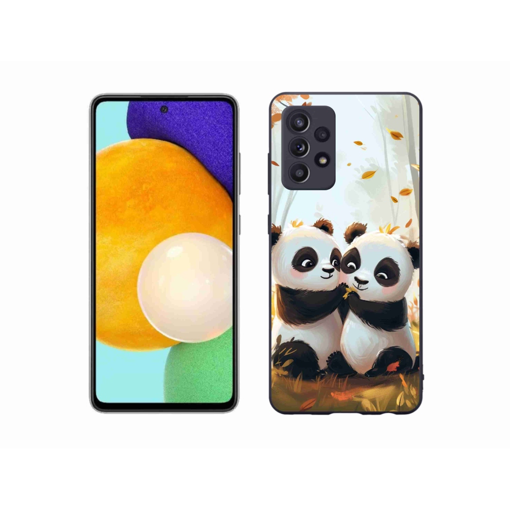 Zselés borítás mmCase Samsung Galaxy A52/A52 5G - pandák