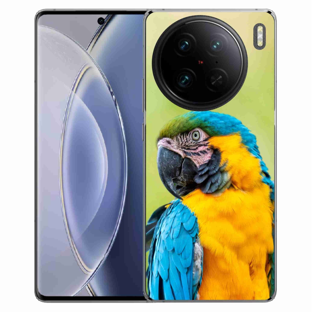 Gél tok mmCase a Vivo X90 Pro készülékhez - papagáj ara 2
