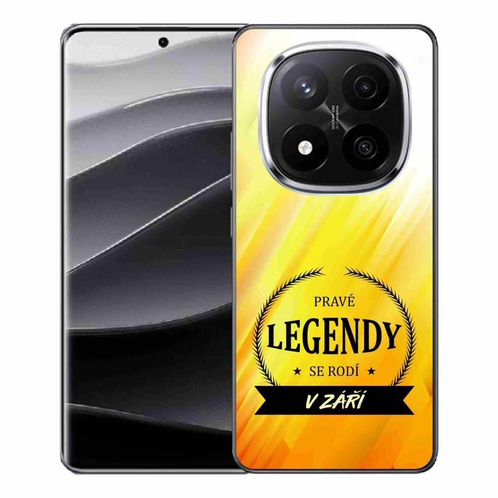 Gél borítás mmCase a Xiaomi Redmi Note 14 Pro+ 5G - Legendák szeptemberben sárga háttérrel