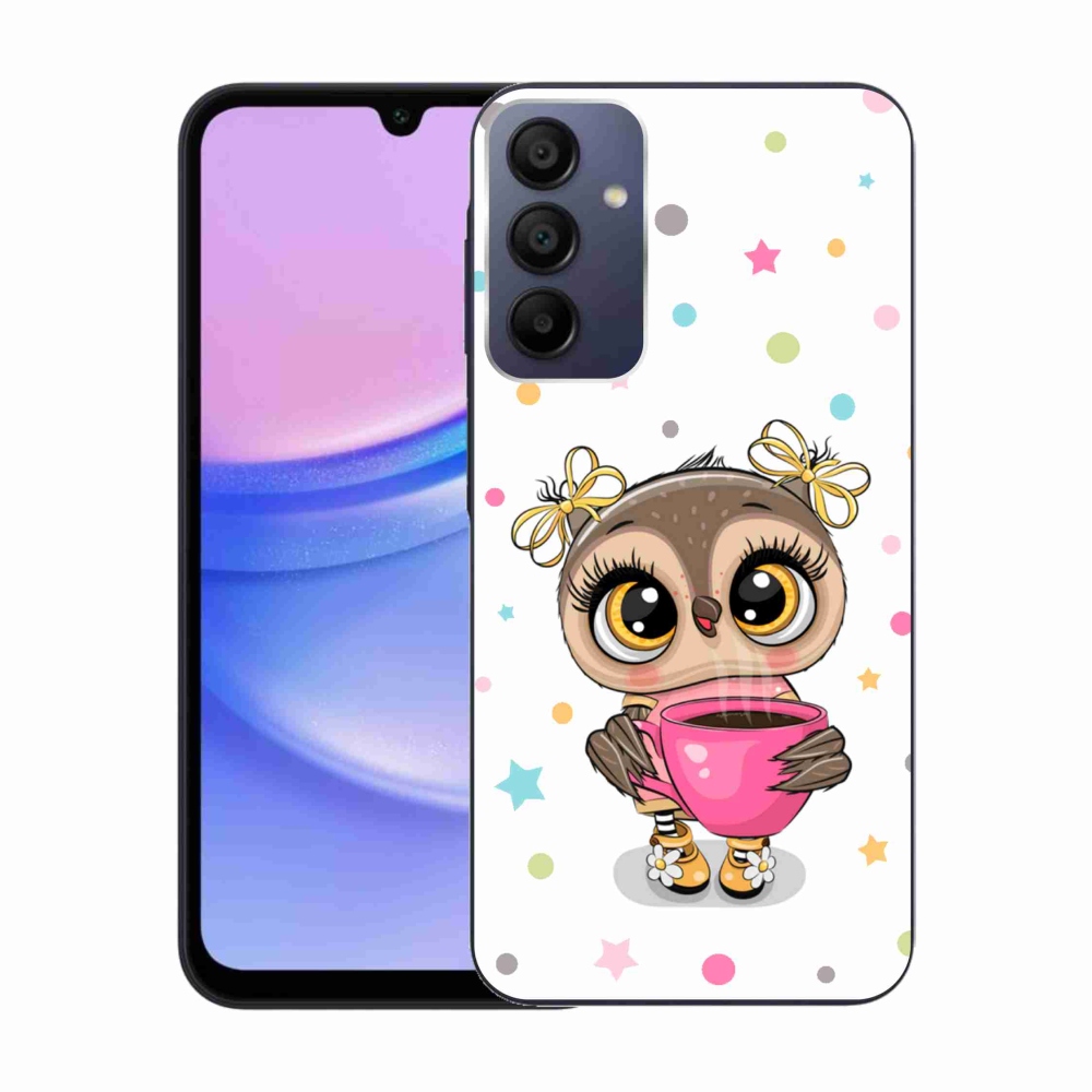 Zselés borítás mmCase Samsung Galaxy A15 4G/5G készülékhez - rajzfilm bagoly