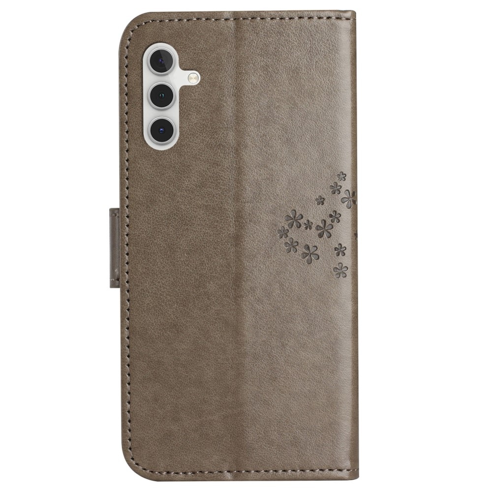 Fás könyv tok Samsung Galaxy S23 FE készülékhez - szürke