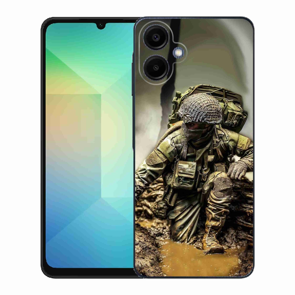 Gél borítás mmCase Samsung Galaxy A06 4G - katona