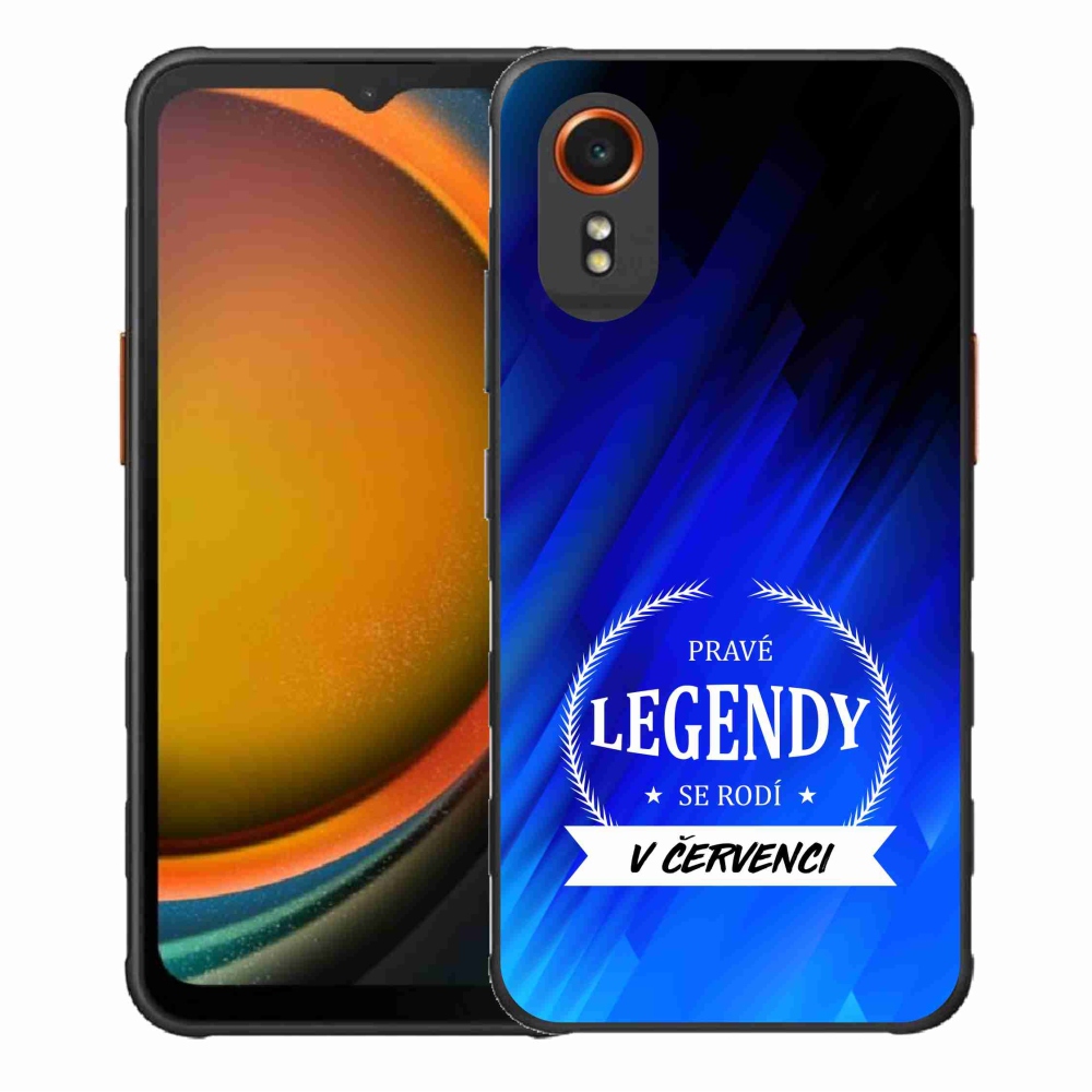 Gél borítás mmCase Samsung Galaxy Xcover 7 - Legends in July kék háttérrel