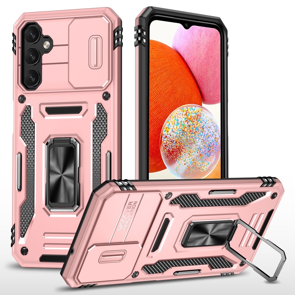 Lencseálló hibrid borítás Samsung Galaxy A15 4G/5G készülékhez - rózsaarany