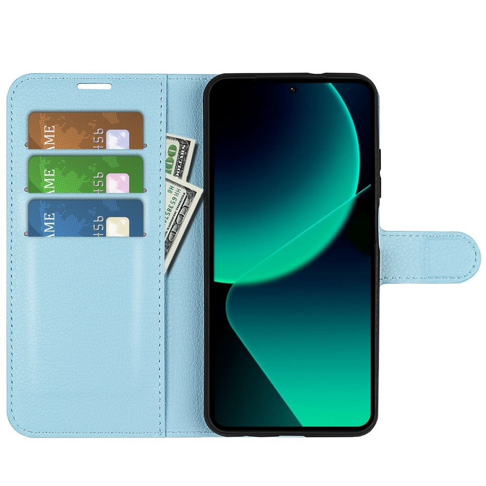 Litchi könyv tok Xiaomi 13T/13T Pro-hoz - kék