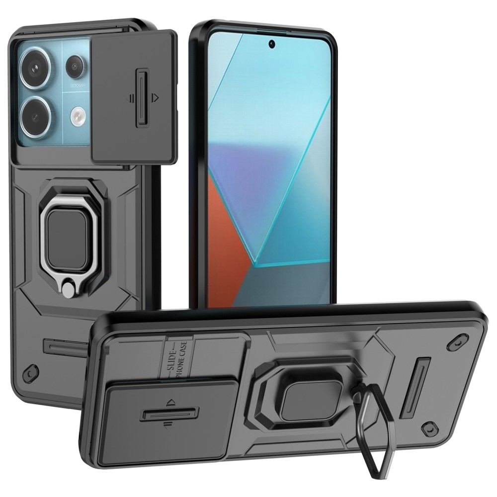 Lencseálló hibrid borítás a Xiaomi Redmi Note 13 Pro 5G/Poco X6 5G készülékhez - fekete