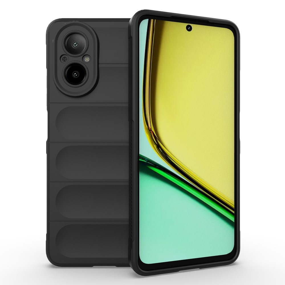 Rugg tartós zselés mobiltelefon borító Realme C67 - fekete