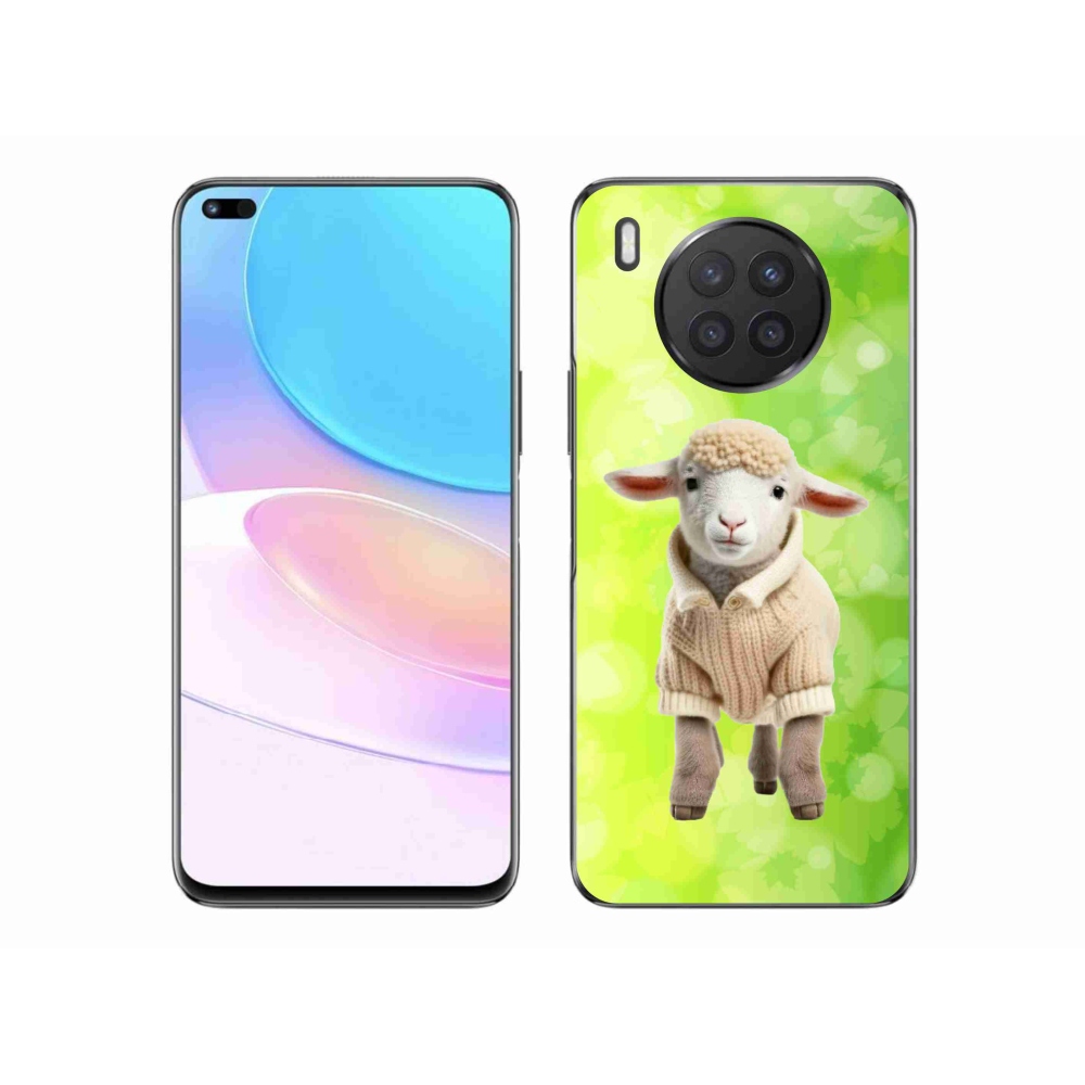 Gél borítás mmCase a Huawei Nova 8i számára - bárány pulóverben