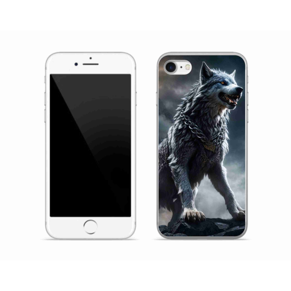 Zselés borítás mmCase iPhone SE (2020) - farkas 1