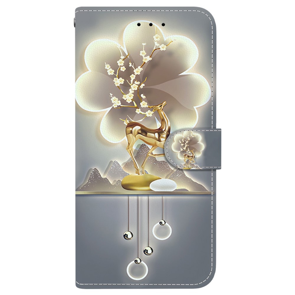Sokoldalú könyvtáska Samsung Galaxy A36 5G/A56 5G - szarvas