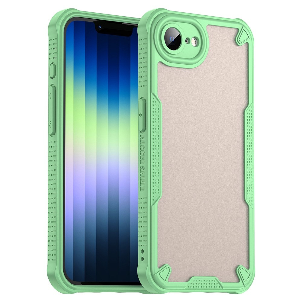 Fagyasztott tartós borítás iPhone 16e készülékhez - zöld