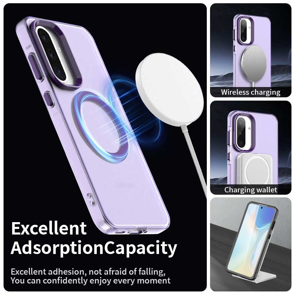 Candy zselés tok MagSafe Samsung Galaxy A36 5G/A56 5G - lila
