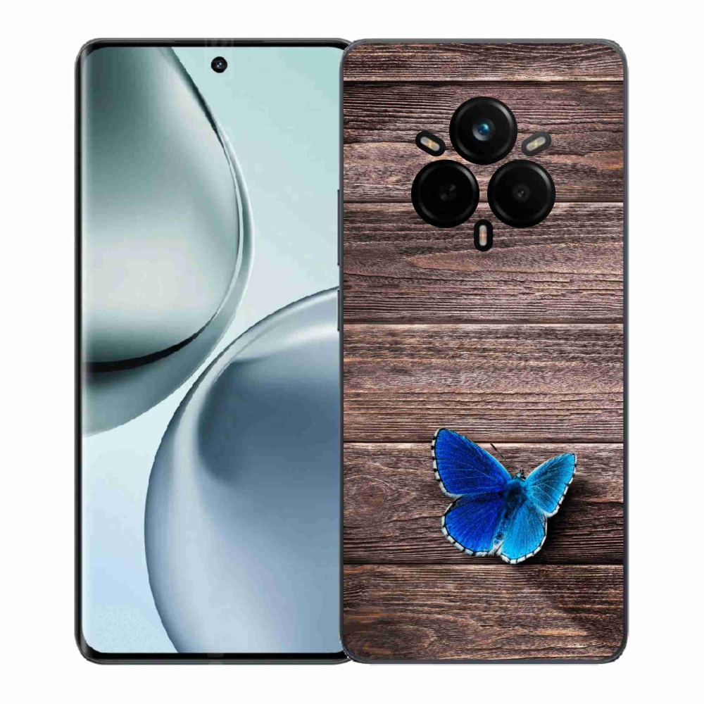 Zselés borítás mmCase a Realme 14 Pro 5G készülékhez - kék pillangó 1