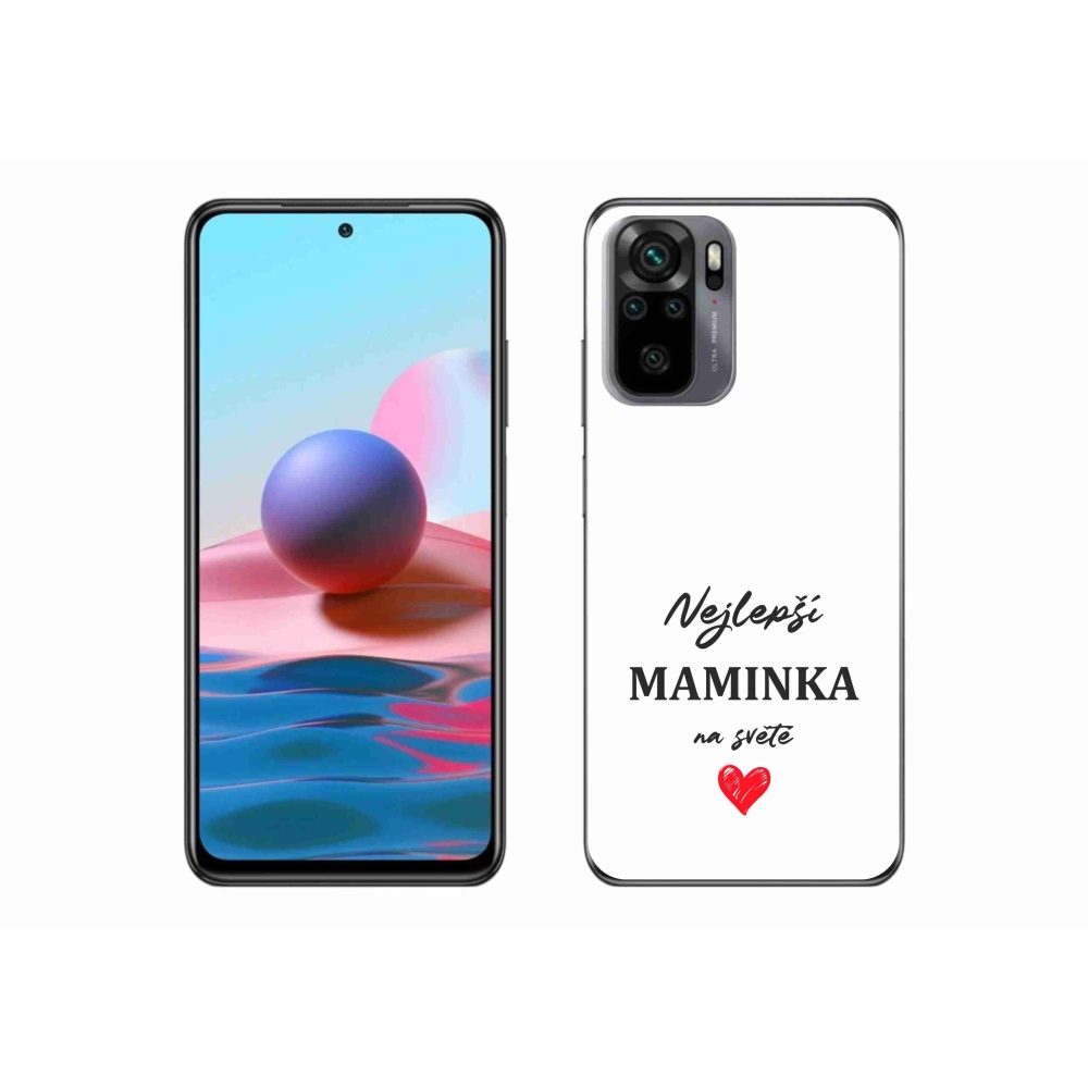 Gél borító mmCase a Xiaomi Redmi Note 10S-hez - legjobb anya 1 fehér háttér