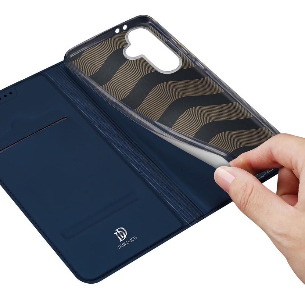 DUX könyvtáska Samsung Galaxy A36 5G/A56 5G - sötétkék színben