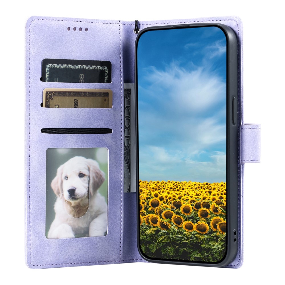 Mandalák könyv tok Xiaomi Redmi Note 14-hez - lila