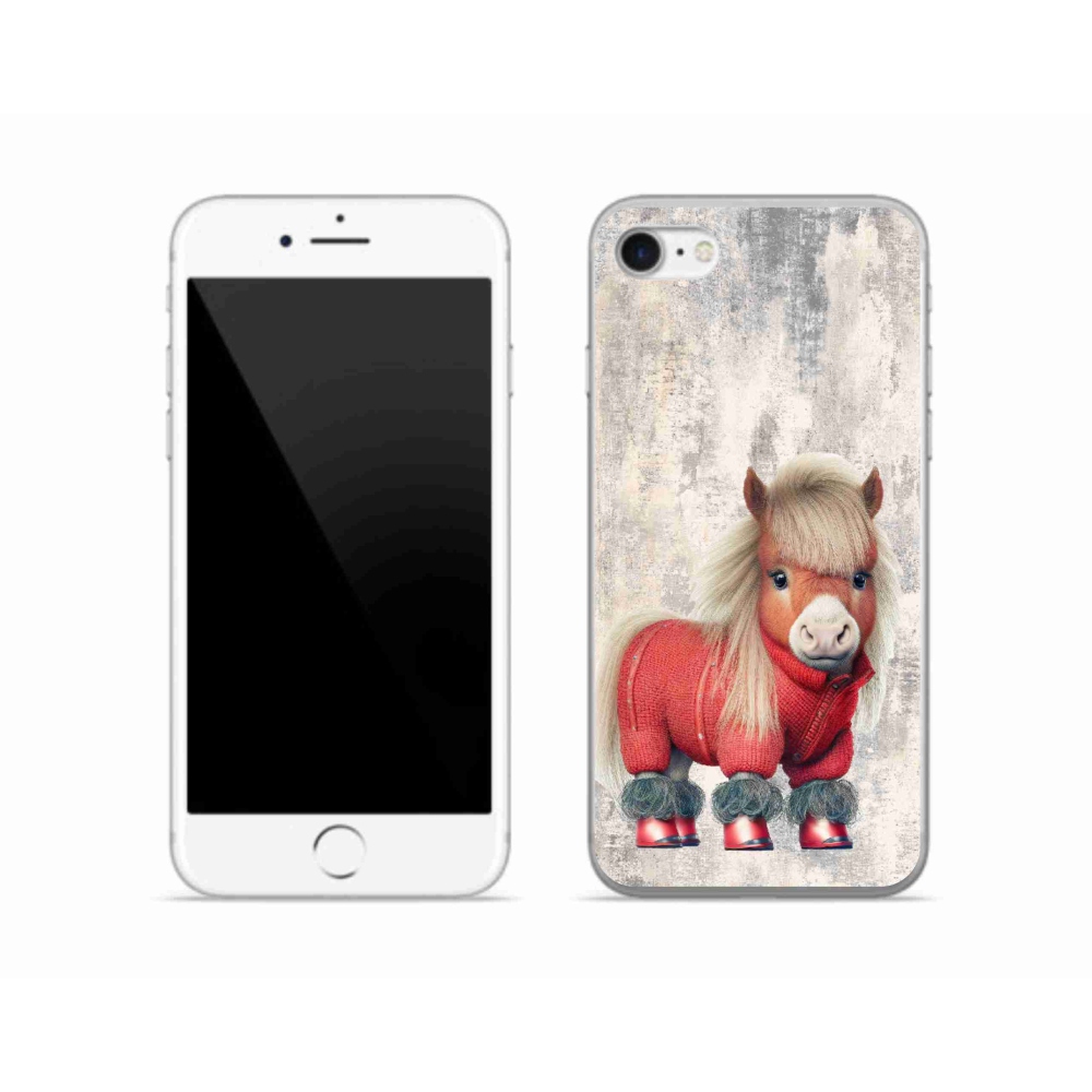Zselés borítás mmCase iPhone SE (2020) - póni pulóverben