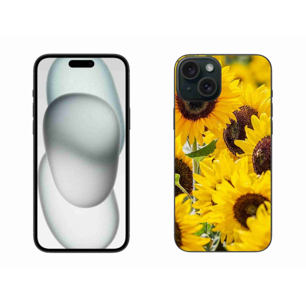 Zselés borítás mmCase iPhone 15 Plus készülékhez - Napraforgó