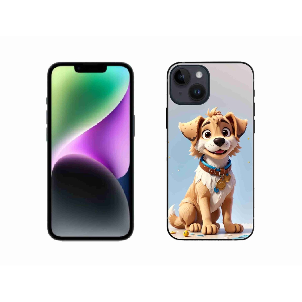 Gél borítás mmCase iPhone 14 készülékhez - rajzfilm kiskutya