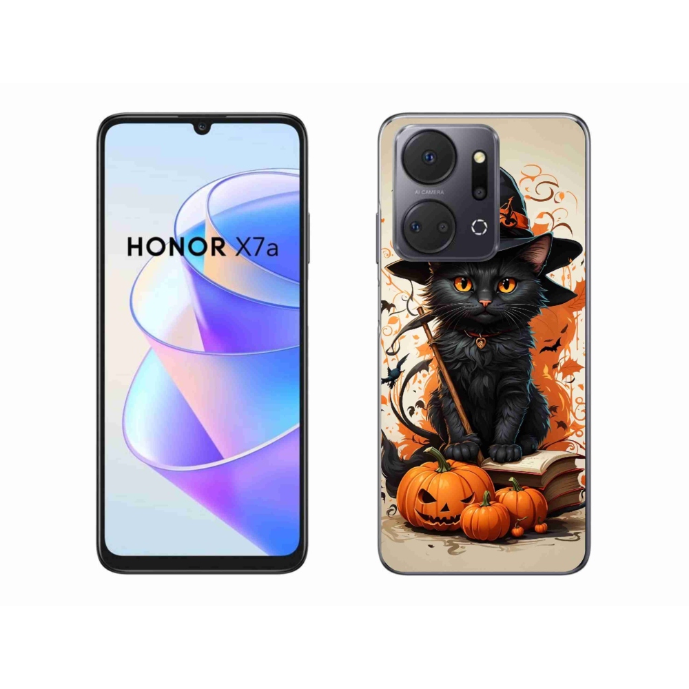 Zselés borítás mmCase a Honor X7a készülékhez - cat wizard