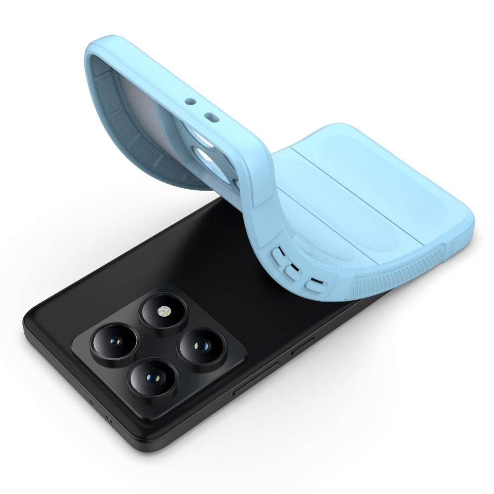 Rugg tartós zselés tok Xiaomi Redmi Note 14 Pro 5G/Poco X7 5G - világoskék színben