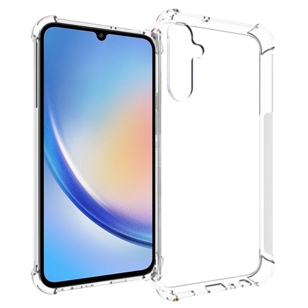 Átlátszó zselés tok megerősített sarkokkal Samsung Galaxy A25 5G készülékhez - átlátszó