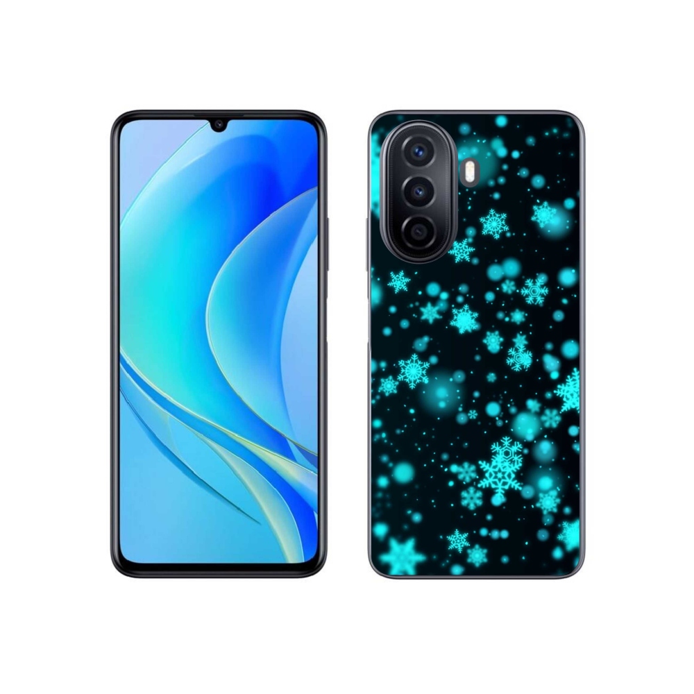 Gél borítás mmCase a Huawei Nova Y70 készülékhez - hópelyhek 1