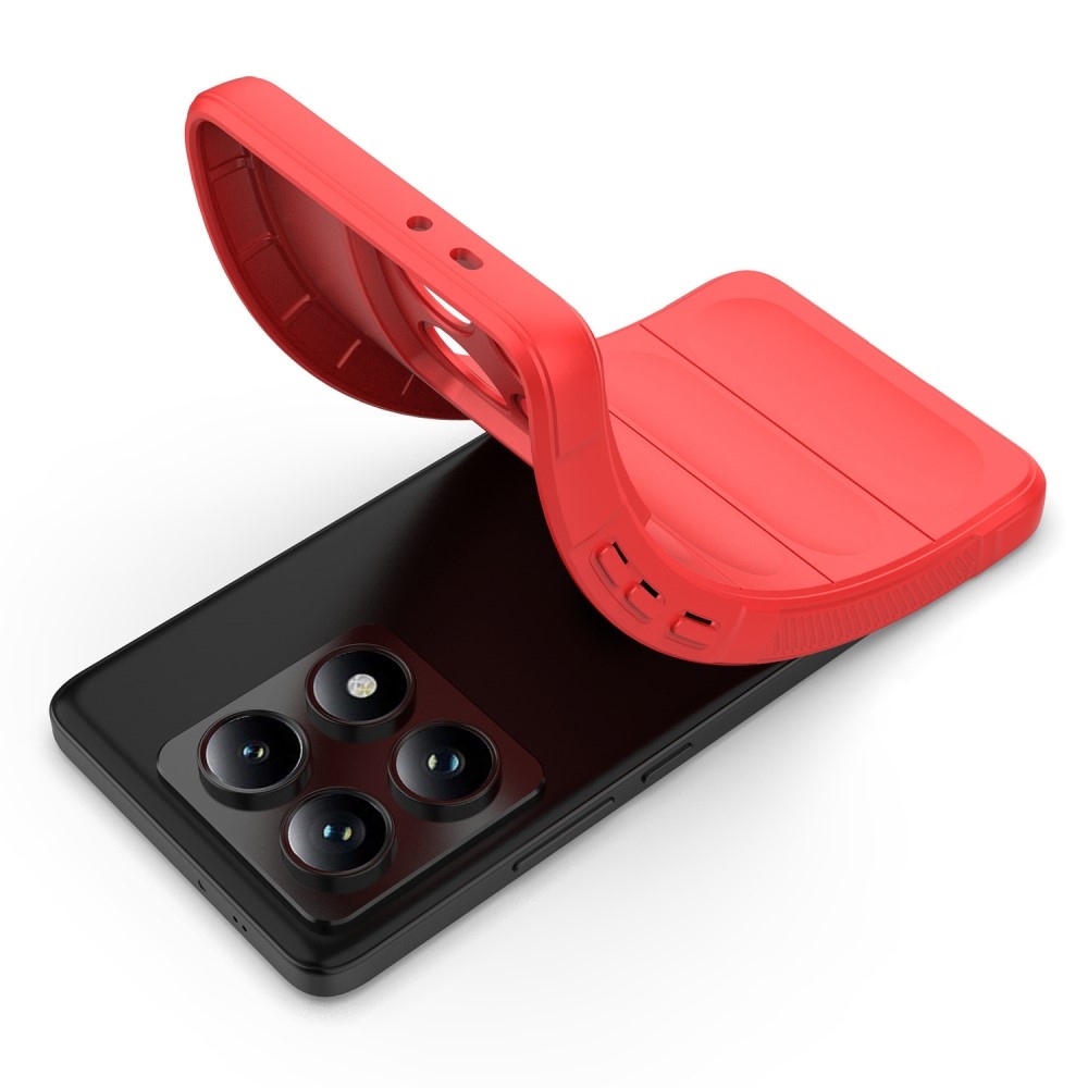 Rugg tartós zselés tok Xiaomi Redmi Note 14 Pro 5G/Poco X7 5G - piros