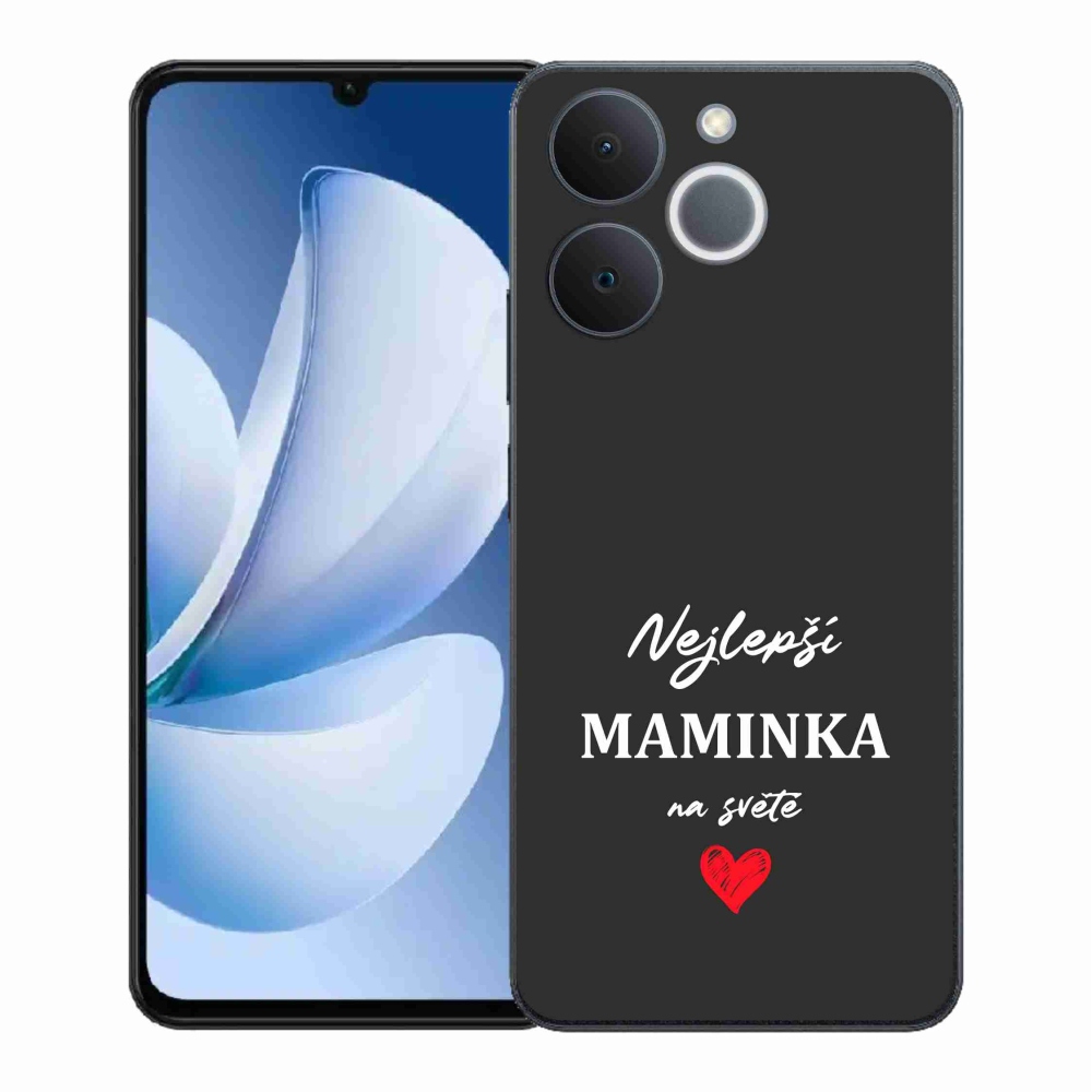 Gél borító mmCase a Realme Note 70T készülékhez - legjobb anya 1 fekete háttér