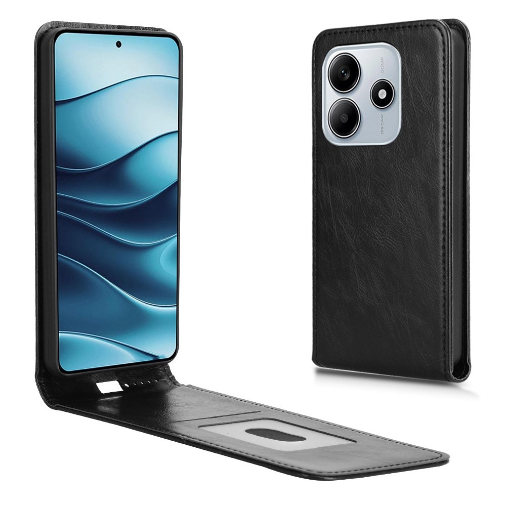 Vert flip tok a Xiaomi Redmi Note 14 5G-hez - fekete