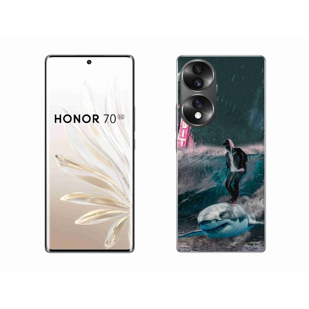 Zselés borítás mmCase a Honor 70-hez - cápa