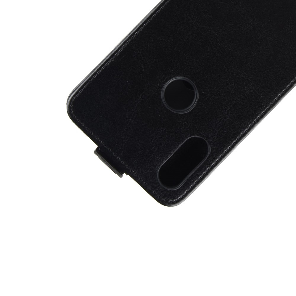 Függőleges könyv tok Xiaomi Redmi Note 7-hez - fekete