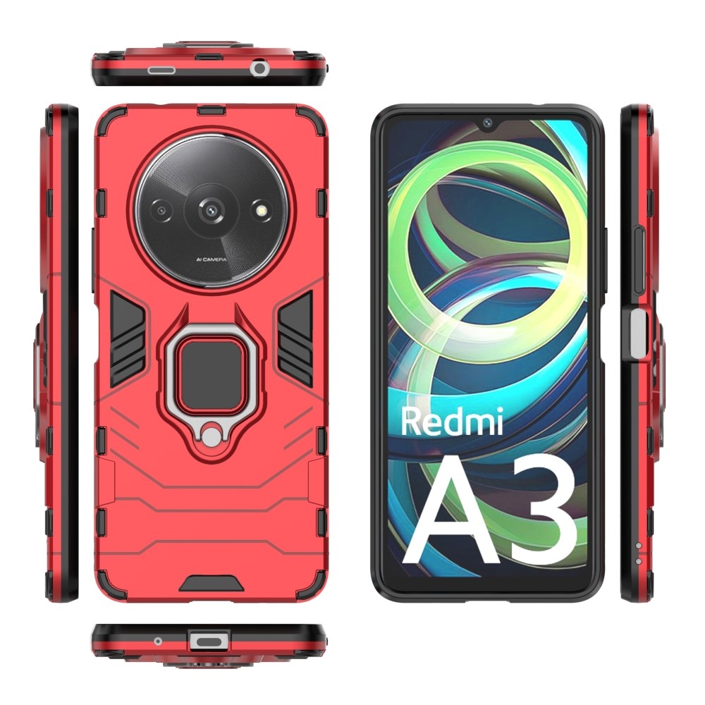 Guardy tartós borító a Xiaomi Redmi A3-hoz - piros
