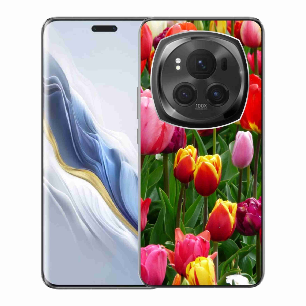 Zselés borítás mmCase a Honor Magic 6 Pro 5G készülékhez - tulipánok