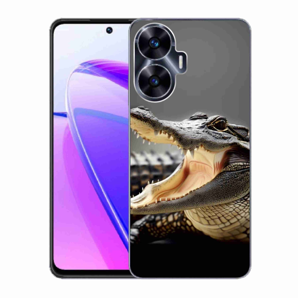 Gél borítás mmCase a Realme C55 készülékhez - krokodil