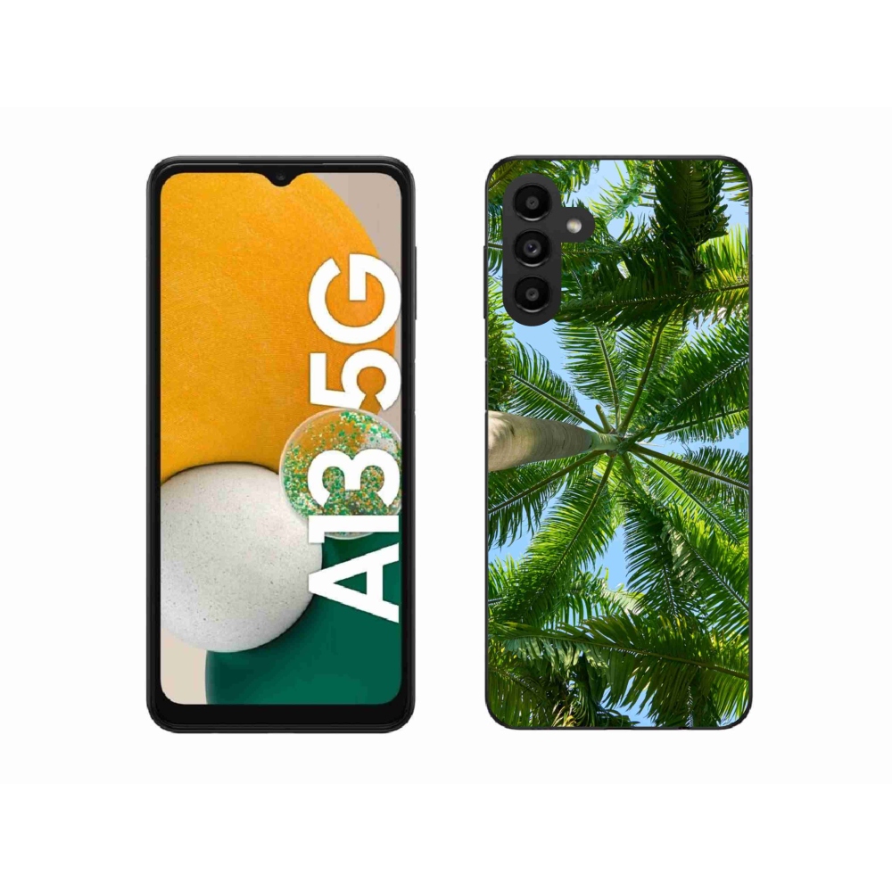 Gél borítás mmCase Samsung Galaxy A13 5G - pálmafa - Samsung Galaxy A13 5G számára