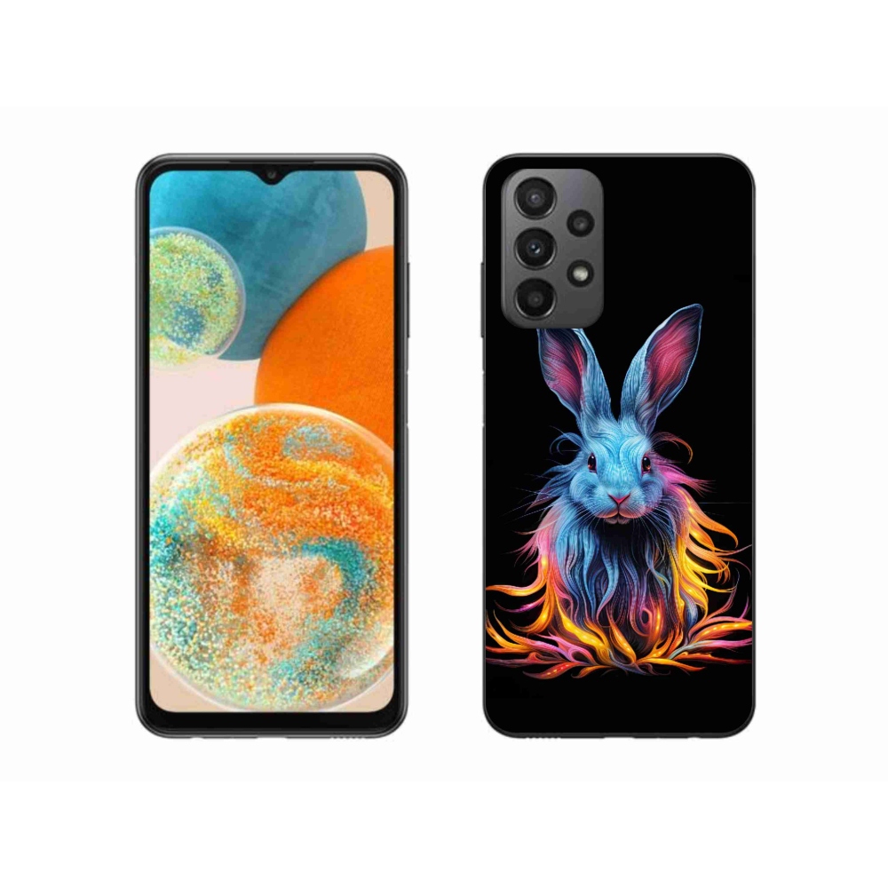 Gél borítás mmCase Samsung Galaxy A23 4G/5G készülékhez - absztrakt nyúl