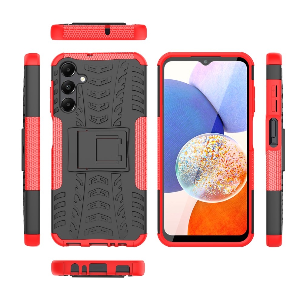 Rúgásálló hibrid borítás Samsung Galaxy A15 4G/5G készülékhez - piros